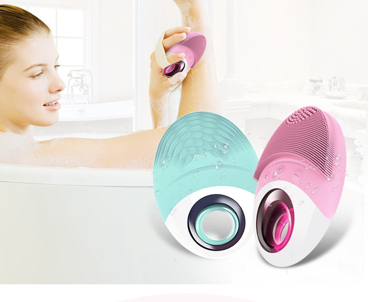 Wireless Charging Silicone Cleansing Brush